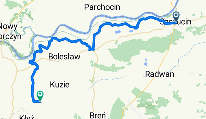 Szczucin- Zalipie-31 km