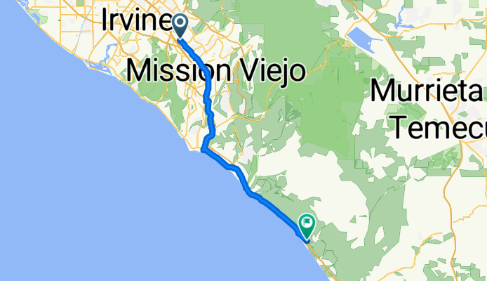 Irvine Transit to Camp Pendleton entrance