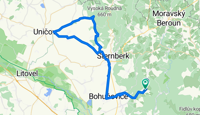Pohořany - Pasecký žleb - Brníčko - Pohořany