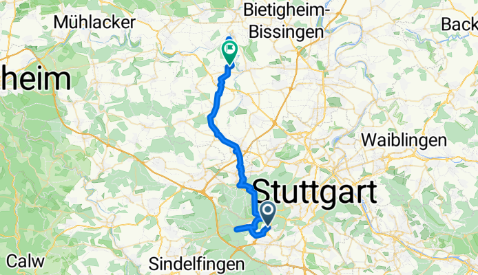 Stgt-Uni.-Katzenb.Hof-Bärensee-Solitute-Gerlingen-Ditzingen/Glems-Unterrixingen