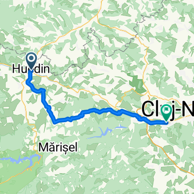 Huedin - Domosu - Manastireni - Risca - Dangau Mic - Agarbiciu - Gilau - Floresti
