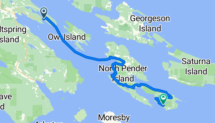 Saltspring to Pender island