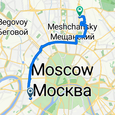 Slow Tuesday Ride In Moscow