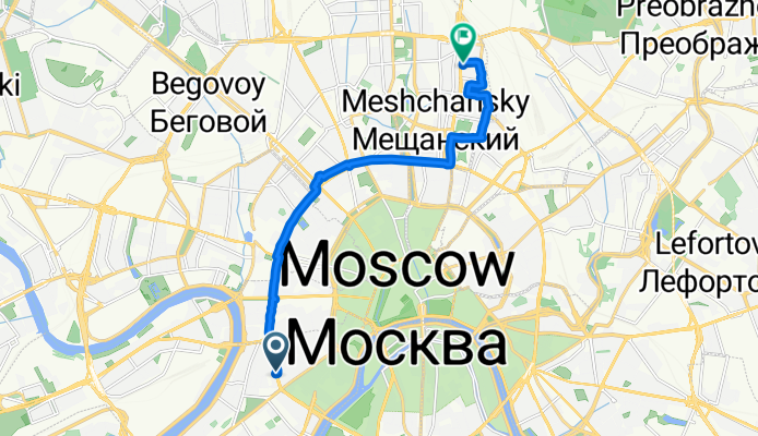Slow Tuesday Ride In Moscow