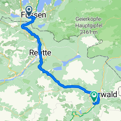 Via Claudia Tag 1 Füssen - Biberwier