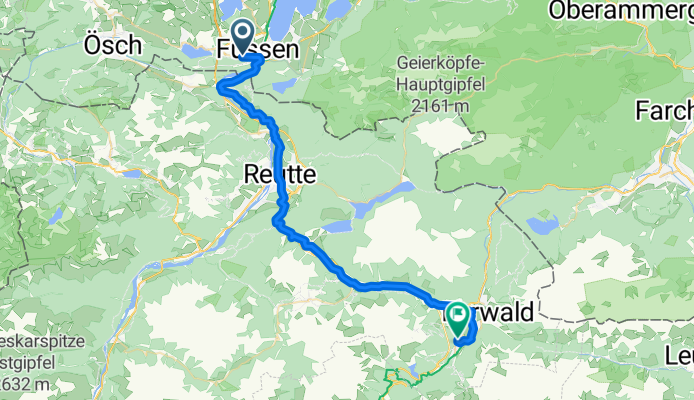 Via Claudia Tag 1 Füssen - Biberwier