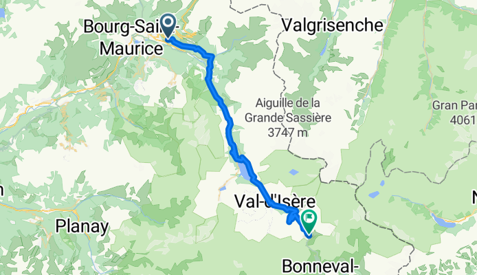 iseran da Bourg Saint Maurice