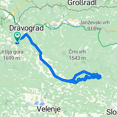 Dobrije-Šentjanž-Slov.Gradec-Mislinja-Rogla-mislinjski jarek-Mislinja-Slov.Gradec-Šentjanž-Dobrije