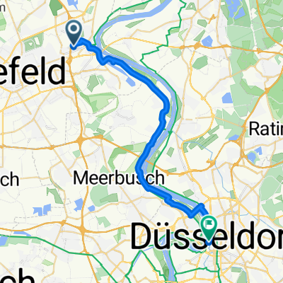 Von Tina nach Düsseldorf Rheinterassen/ Eiscafe La Luna