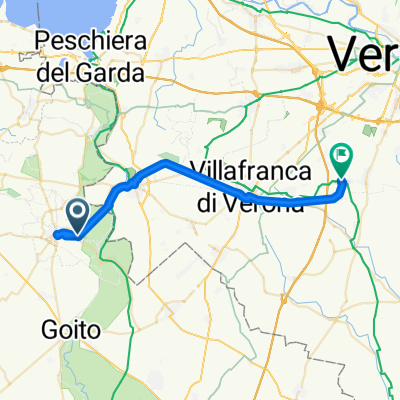 castel d'azzano volta Mantovana tutta su ciclabili.