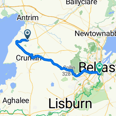 international airport to belfast