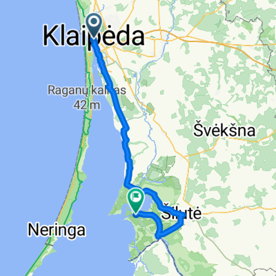 LITUANIE - de Klaipeda à Uostodvaris via Kintai - Minija - Silute - Rusné