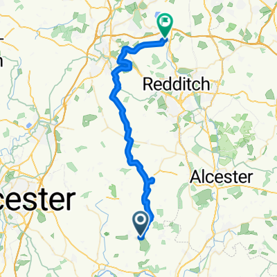 QEroute: Bishampton to Home