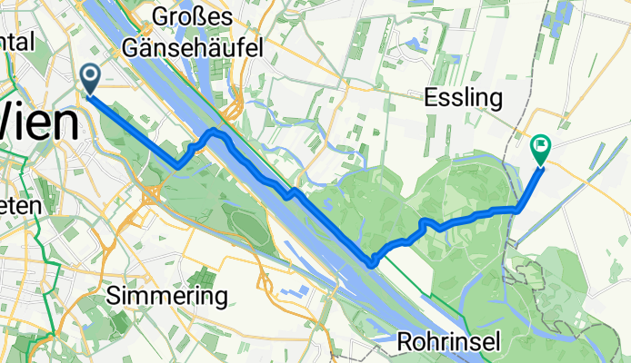 Prater zurück nach Gr. Enzersdorf