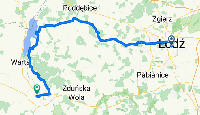2018-07-08: Łódź - Kazimierz - Puczniew - Kałów - Drużbin - Popów - Włyń - Ruda - Sieradz