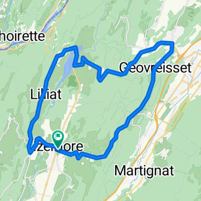 Yzernore - Samognat - Matafelon, boucle