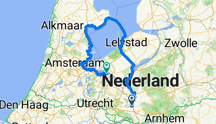 Markermeer route Dijk Lelystad-Enkhuizen