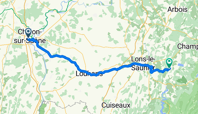 Etape 1 -  Chalon à Chatillon - 88,9km 530D+