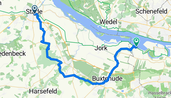 Stade - Buxteh- (30km) - Cranz (43km)