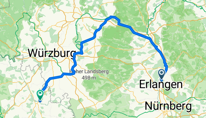 Heimweg -Erlangen-Bamberg-Igersheim