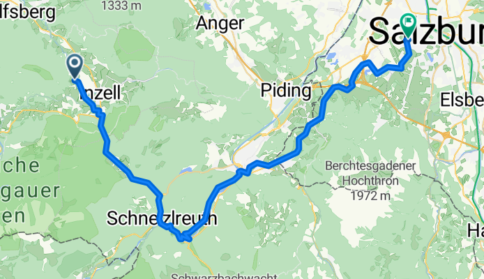 Inzell to Salzburg