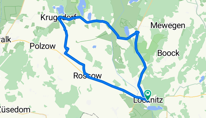 Rundtur Löcknitz-Krugsdorf-Löcknitz