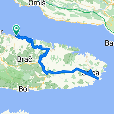 Brač - vzhodni del