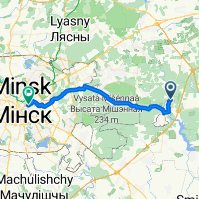 Ogonek to Minsk Centre - Minsk to Molesey