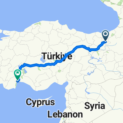 Bayburt-Aksehir-Antalya