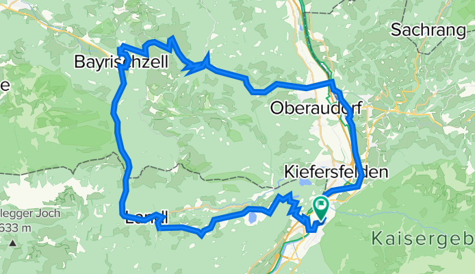 Kufstein-Thiersee-Hinterthiersee-Bayrisch Zell-Sudelfeld-Oberaudorf-Niederndorf-Kufstein