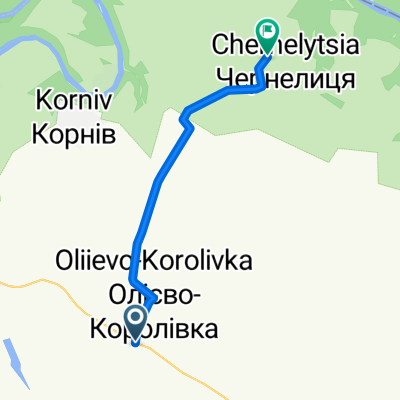 Олієво-Королівка - Вільхівці - Чернелиця