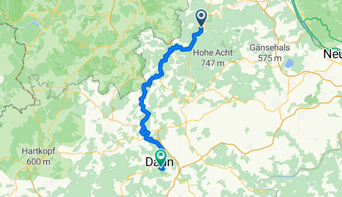 Ahrbrück nach Daum 61,3km