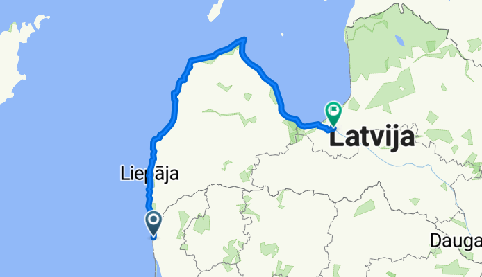 Palanga - Riga ~455km