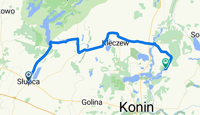 Słupca-Licheń 60km