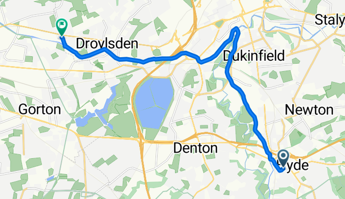 Hyde to Manchester