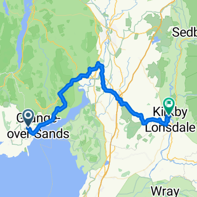 LD and L; Cartmel campsite to Kirkby Lonsdale RUFC campsite