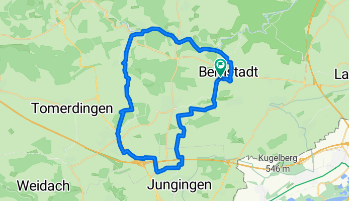 Kleine Route auf der Alb