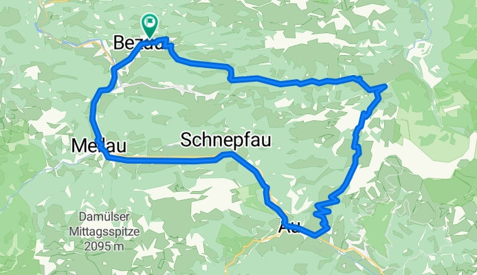 Betzau - Ostergunten - Au - Bezau