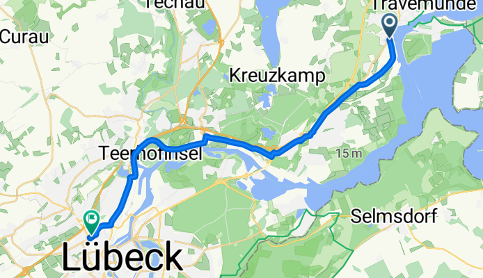 Travemünde Hafen nach Lübeck, AVIS Autovermietung