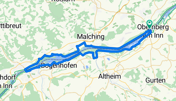 Obernberg nach Braunau und zurück