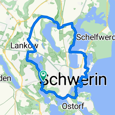 Schwerin-Rundtour: Waisengärten - Ziegelsee - Medewege 🚴🏼