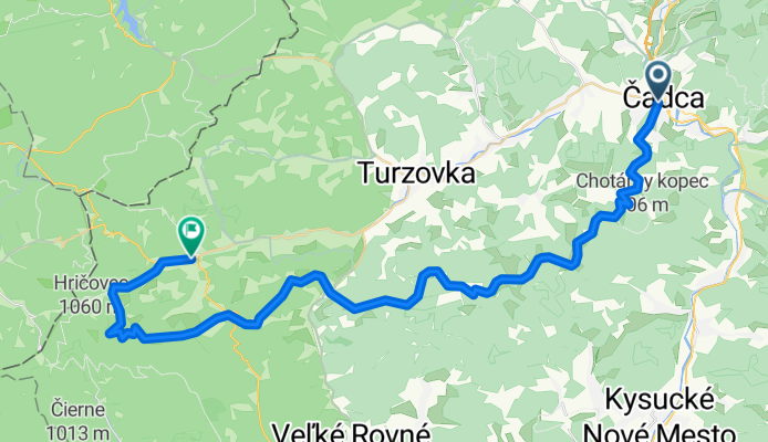 Čadca-Petránky-Jakubovský vrch-Semeteš-Makov