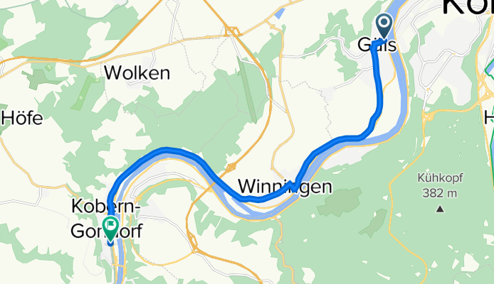 Koblenz Güls - Kobern Gondorf