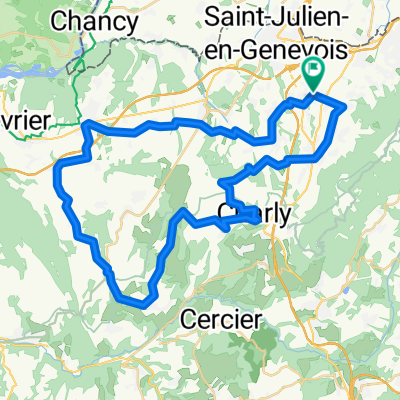 Circuit Neydens - Valleiry 48 km