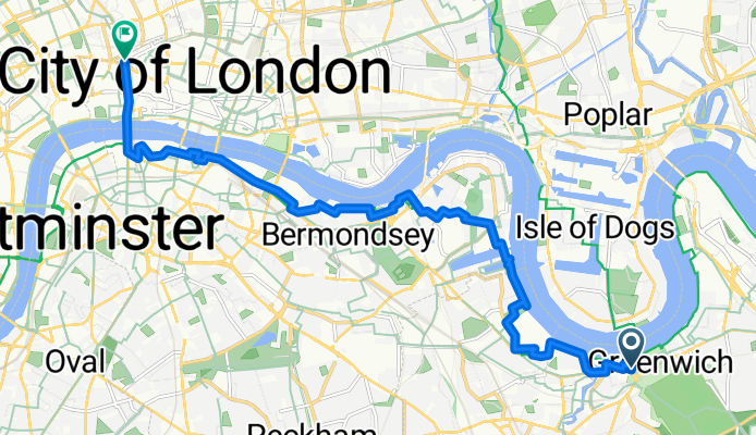 Cutty Sark to Smithfields Market