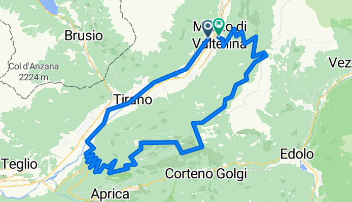 Mortirolo vanuit Stazzona