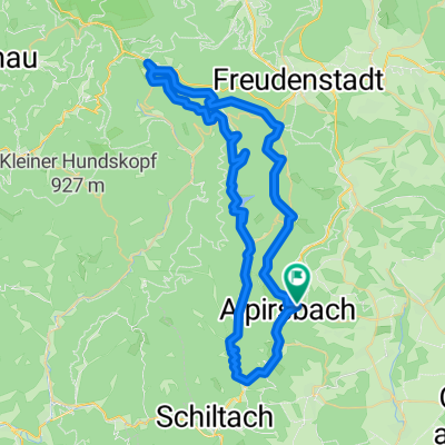 Alpirsbach zur Kniebishütte über Stausee zurück