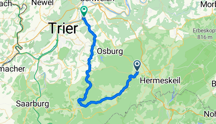 Hochwald Radweg