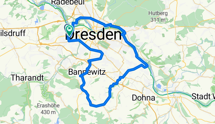 Mockritz-Bannewitz-Possendorf-Kreischa-Elberadweg