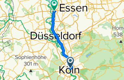 Route in der Bikemap App öffnen